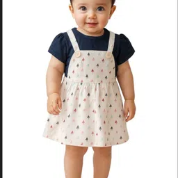 Farfalla Print Pinafore Midi Dress image 2