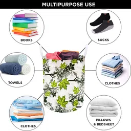 E-Retailer 2-Pcs Green & Off White Printed Semi Automatic Washing Machine Cover image 2