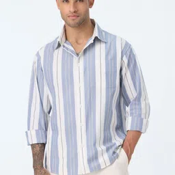 The Souled Store Men Multi Stripes Striped Casual Shirt-picture-23