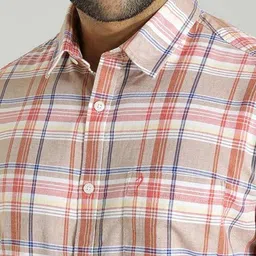 Indian Terrain Men Slim Fit Checked Casual Shirt image 2