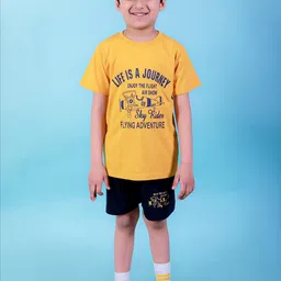 CHANDRIKA Kids-Boys Mustard Clothing Set-picture-15