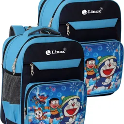 linox DOREAMON Combo Premium and stylish 15x11.5x7 inch For NURSERY/LKG/UKG/1st Waterproof School Bag-picture-12