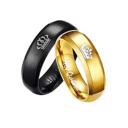 Lila Set Of 2King Queen ProposalValentine Ring image 1