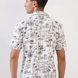 ColorPlus Men Conversational Printed Regular Fit Cotton Shirts image 2