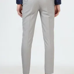 McHenry Men Relaxed Regular Fit Mid-Rise Formal Trousers image 4