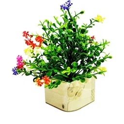 Dekorly Green Artificial Flowers & Plants With Pot image 3