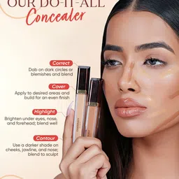 Charmacy Milano CMC Long Lasting Concealer With Jojoba Oil - 7 ml - C 01 image 5