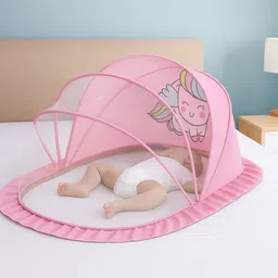 dreamnight Nylon Infants Washable Baby Folding Crib Printed Mosquito Net-picture-18