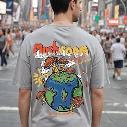 MaverIQ Men Graphic Printed Round Neck Cotton Oversized T-shirt-picture-12