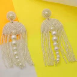MISS ASTUTE Women Fabric Artificial Beads Earrings-image-38