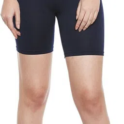 c9 Solid Women Black Cycling Shorts image 1