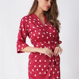 GuSo Shopee Women Red Net Baby Dolls image 2