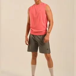 EAZY Pack Of 3 Round Neck Dry-Fit Tank Vests EZ_QDRN_NAVY_BLACK_CORAL_S image 2