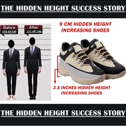 Bxxy Hidden Elevator Height Increasing Outdoor Lace-up Shoes image 5