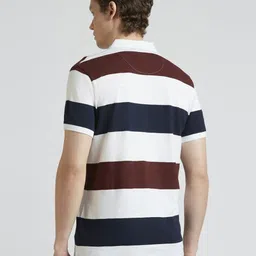 Pepe Jeans Men Striped Polo Collar Pure Cotton T-shirt image 4