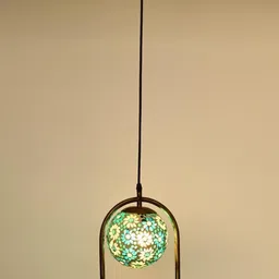 SOMIL Printed Glass Cylinder Ceiling Lamps image 3