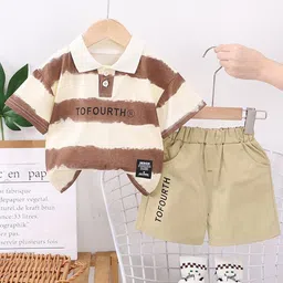 StyleCast x Revolte Boys Colourblocked Polo Collar T-Shirt With Shorts-picture-16