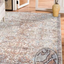 Kaleen India Beige Traditional Anti-Skid Polyester Carpet-picture-11
