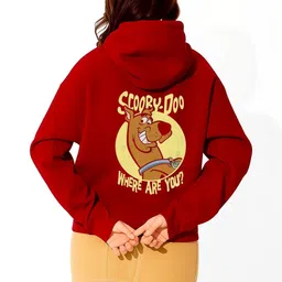 Anikmart Women Printed Hooded Sweatshirt image 2