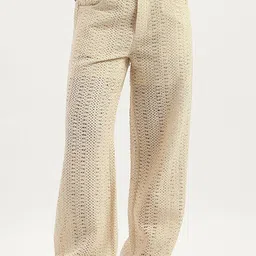 United Colors of Benetton Women Printed High-Rise Trousers-image-63
