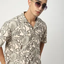 R&B Men Floral Opaque Printed Casual Shirt-picture-29