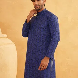 SOJANYA Men Ethnic Motifs Printed Kurta image 3