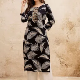 Pjyot by surhi Women Ethnic Motifs Printed Thread Work Kurta-picture-13