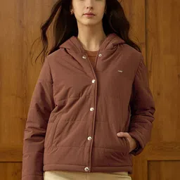 U.S. Polo Assn. Women Hooded Solid Padded Jacket-picture-21