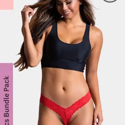 MYZA Women Red Nylon Mid-Rise Hipster Briefs-image-34