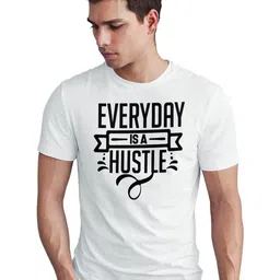 Seekbuylove Men Bio Finish Typography Printed Round Neck Pure Cotton T-shirt-picture-10