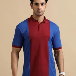 ECOLINE Clothing Men Antimicrobial Colourblocked Polo Collar T-shirt-picture-58