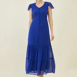 aayu Layered Georgette A-Line Maxi Dress-picture-19