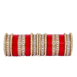 trylo fashion Set Of 56 Stone Studded Chuda Bangles-picture-35