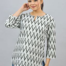 GiftyBasket Geometric Print Cotton Top-picture-29