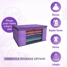 Kuber Industries Purple & Black 12 Pieces Drawer Organisers image 5