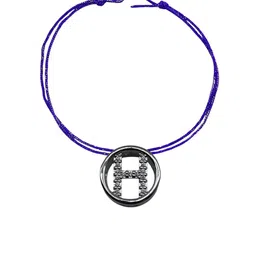 Digital Dress Room H Letter American Diamond Studded Thread Rakhi image 2