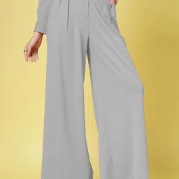 Oomph! Women Relaxed Pleated Trousers-picture-28