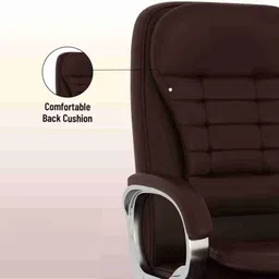 sitrix Office Chair With High Back Revolving Study Chair for Home/Office Leatherette Office Arm Chair image 2