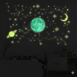 20 cm galaxy night glowing Star Glow in the Dark Sticker-image-89