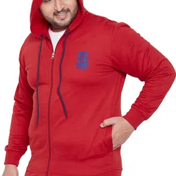 bigbanana Men Full Sleeve Solid Hooded Sweatshirt image 3