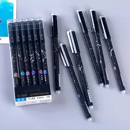 fixer Unique Star Dotted Erasable Pen With Assorted Eraser Smudge Proof Gel Pen-picture-39