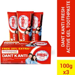 patanjali Dant Kanti Fresh Active Gel Toothpaste with Mint Crystal Toothpaste-picture-25
