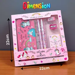 toxen Unicorn Stationery Set For Kids Unicorn Pencil Eraser Pencil Box School Supply Unicorn Art Metal Pencil Box-picture-27