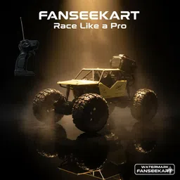 aavkar creation Upto You RC HD Golden Car for Children, Remote Control Car image 3