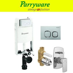 parryware Half Frame Concealed Cistern, with divater body upper Euclid set of 1 pic 131 Dual Flush Tank-picture-47