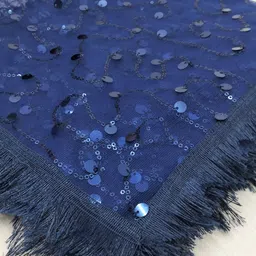 shatrunjaya Net Embroidered Dark Blue Women Dupatta-picture-22