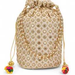 authentic ak Women White Potli image 1