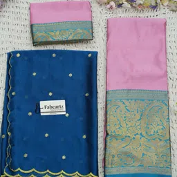 fabcartz Solid Semi Stitched Lehenga Choli image 2