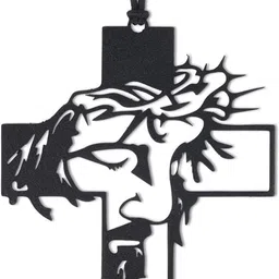 skylace Spiritual Hanging Accessories: Car Home Office Décor Jesus Divine Elegance Decorative Showpiece-9 cm image 4