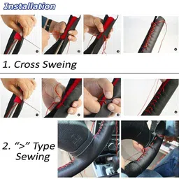 oliverx Hand Stiched Steering Cover For Maruti Zen image 2